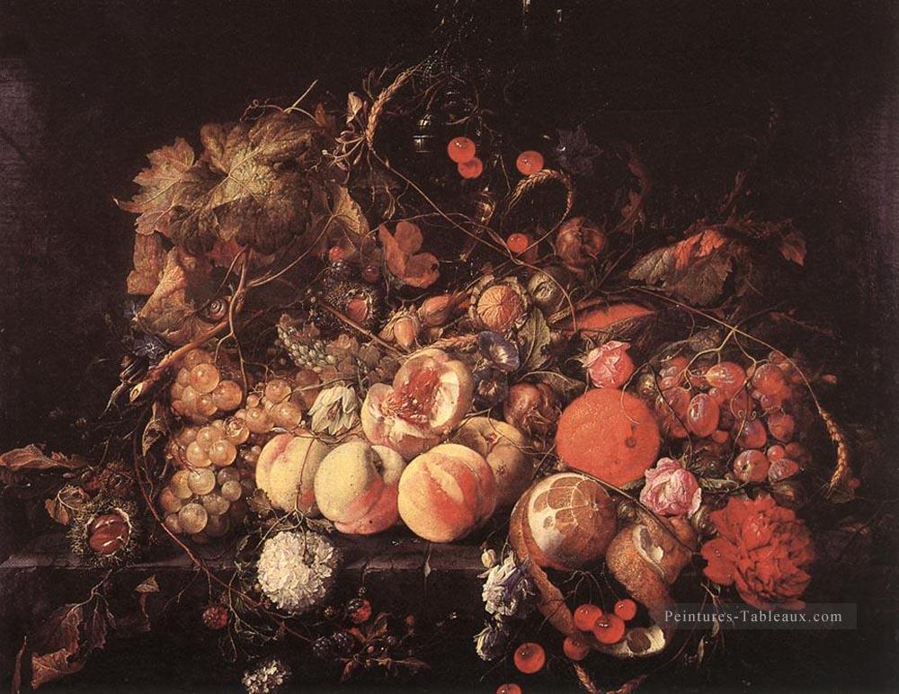 Nature morte Néerlandais Jan Davidsz de Heem Peintures à l'huile